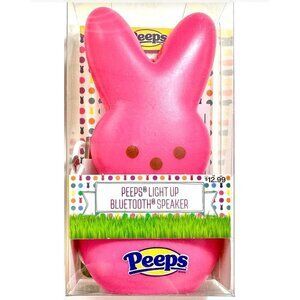 Peeps Light Up Bluetooth Speaker Pink Rechargeable New In Box